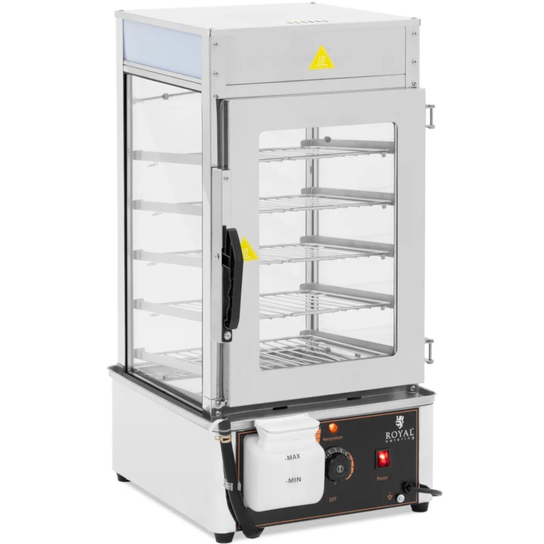Parowar parowiec do pierogów 5 rusztów 30-110C 37 l 1250 W