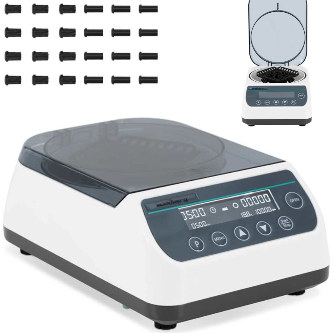 Wirówka laboratoryjna na 12 probówek rotor 2w1 10000 obr./min 48 W Wirówka laboratoryjna na 12 probówek rotor 2w1 10000 obr./min 48 W
