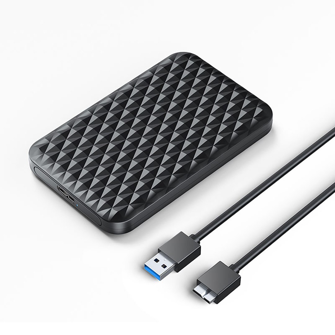 Kieszeń obudowa na dysk 2520U3-V1 2.5” HDD / SSD USB Micro-B 5Gb/s – czarna Kieszeń obudowa na dysk 2520U3-V1 2.5” HDD / SSD USB Micro-B 5Gb/s – czarna
