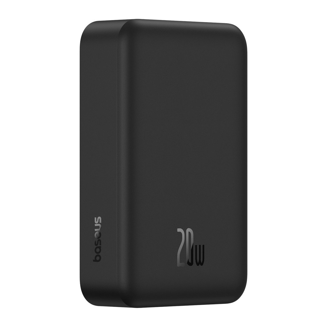 Powerbank magnetyczny 20000mAh 20W EnerFill FM41 z kablem USB-C 30cm – czarny