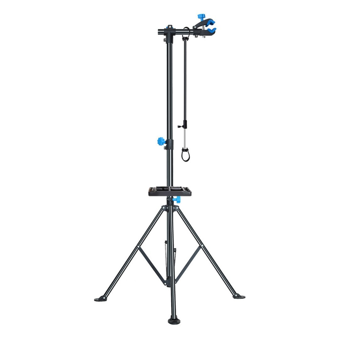 Stojak serwisowy podłogowy regulowany do rowerów 30 kg – czarny Stojak serwisowy podłogowy regulowany do rowerów 30 kg – czarny