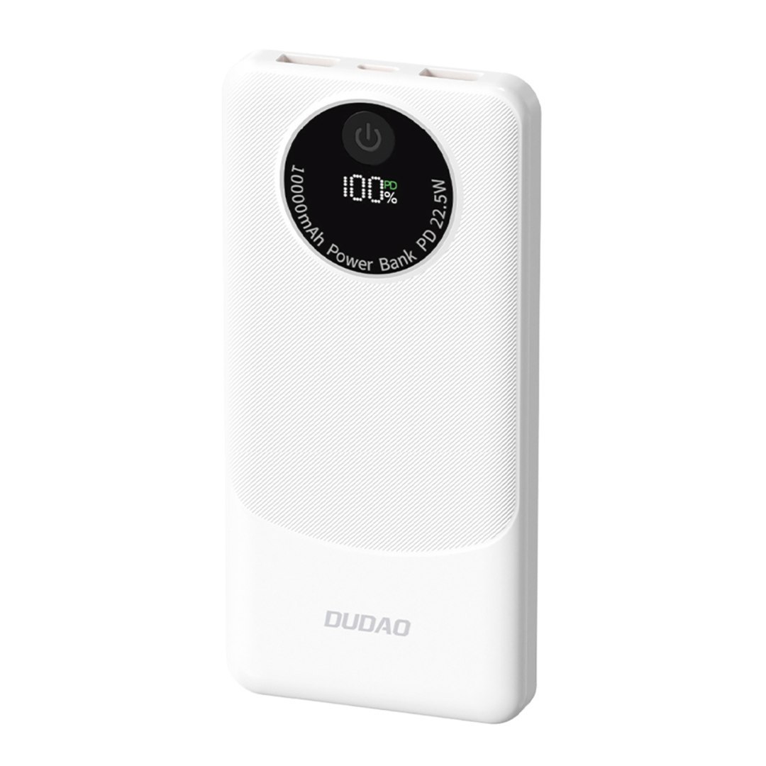 Powerbank K12 10000mAh USB-A USB-C PD 22.5W – biały Powerbank K12 10000mAh USB-A USB-C PD 22.5W – biały