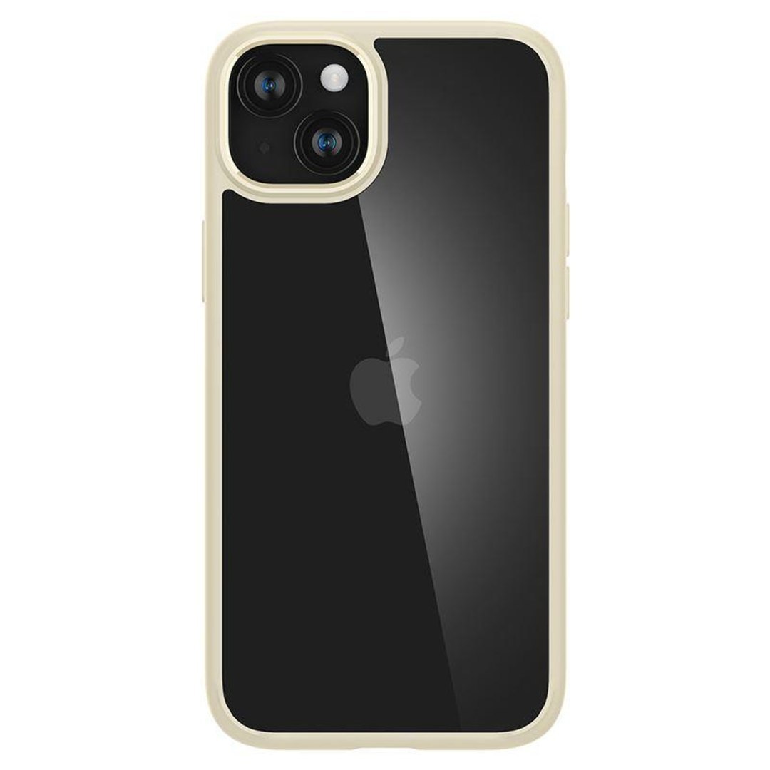 Etui pokrowiec na iPhone 15 Plus Crystal Hybrid – przezroczysto beżowe Etui pokrowiec na iPhone 15 Plus Crystal Hybrid – przezroczysto beżowe