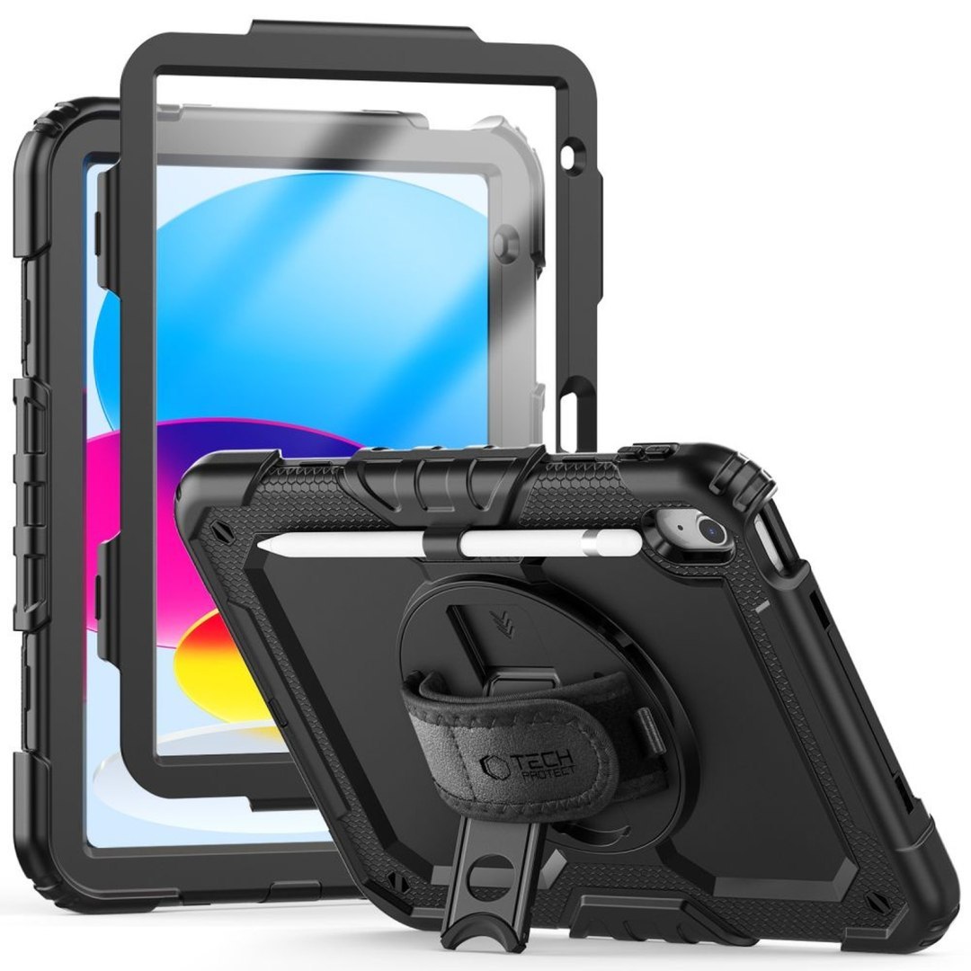 Etui pokrowiec na iPad 10.9” 2022 z podstawką Solid360 – czarny