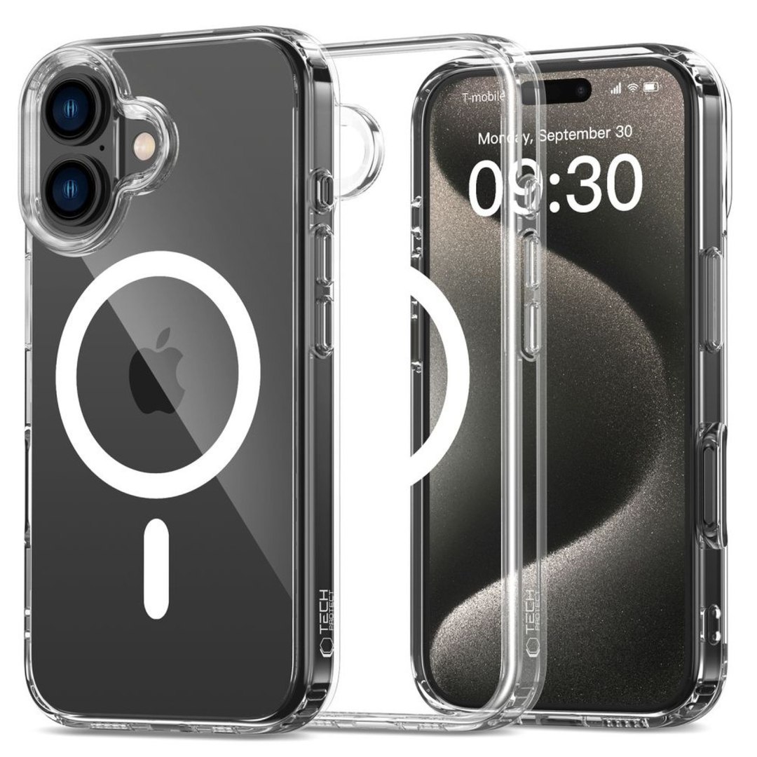 Etui pokrowiec na iPhone 16 FlexAir Hybrid MagSafe – przezroczysty