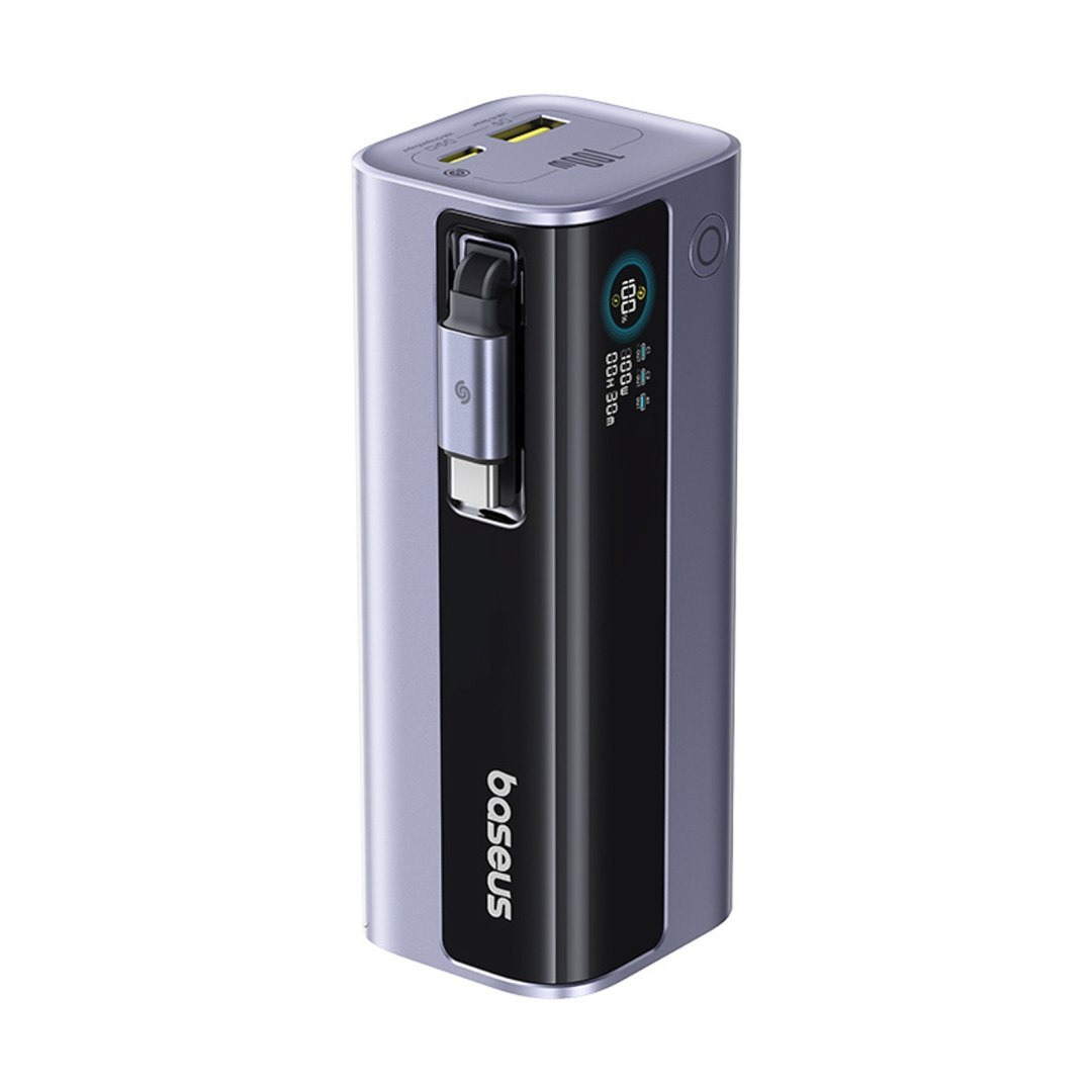 Powerbank 10000mAh EnerGeek GR11 ze zwijanym kablem 100W – szary Powerbank 10000mAh EnerGeek GR11 ze zwijanym kablem 100W – szary