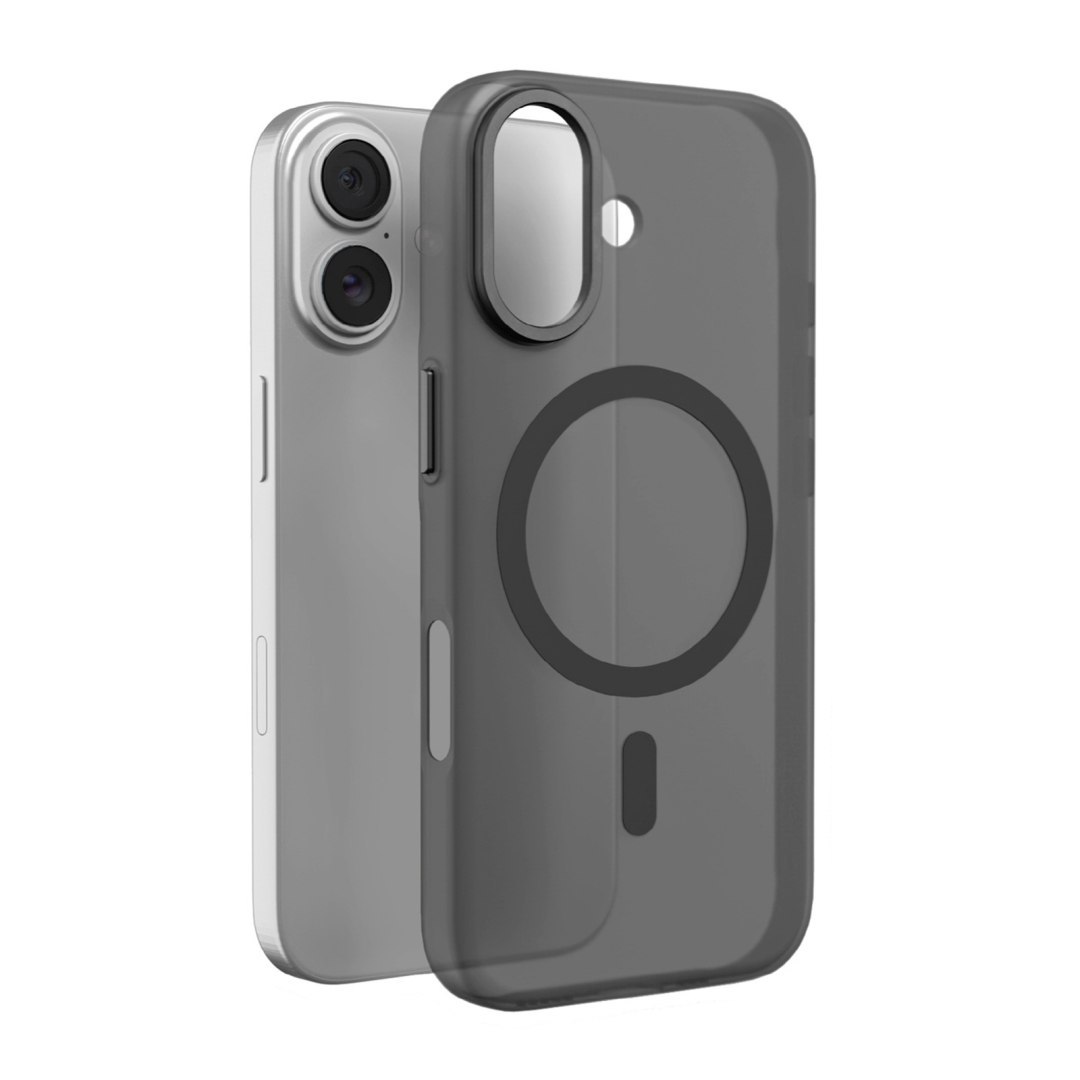 Etui pokrowiec na iPhone 17 Lightfeel MagSafe – przezroczysto czarne