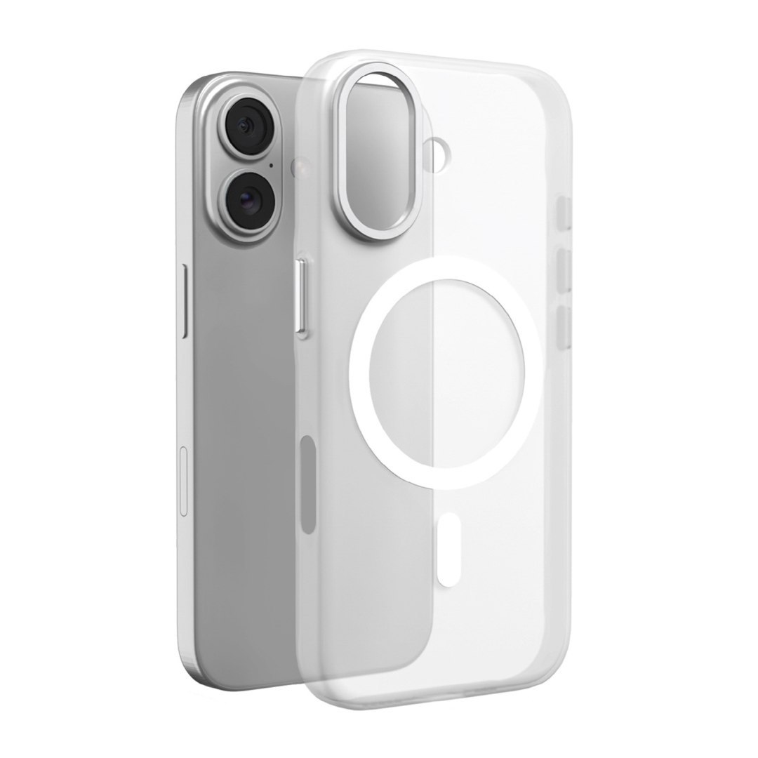 Etui pokrowiec na iPhone 17 Lightfeel MagSafe – przezroczysto białe