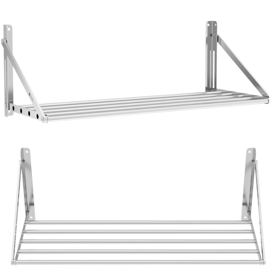 Półka ścienna składana ze stali nierdzewnej do 40 kg 100 x 45 cm Półka ścienna składana ze stali nierdzewnej do 40 kg 100 x 45 cm