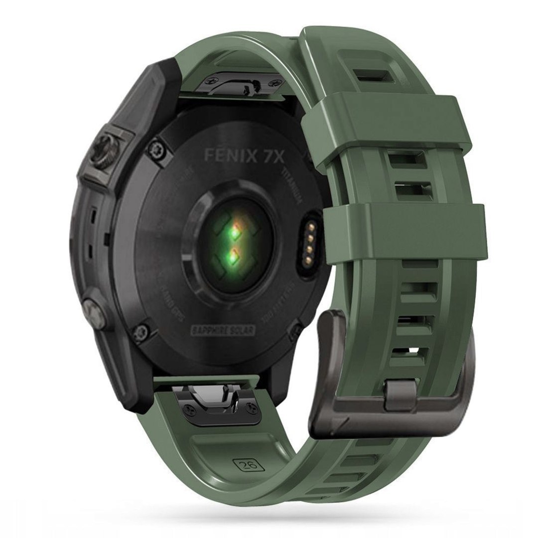 Pasek na zegarek Garmin Fenix 5 / 6 / 6 Pro / 7 IconBand – zielony Pasek na zegarek Garmin Fenix 5 / 6 / 6 Pro / 7 IconBand – zielony