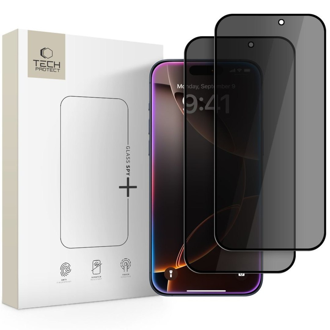 Szkło prywatyzujące na iPhone 16 Pro / 17 / 17 Pro – 2 szt.