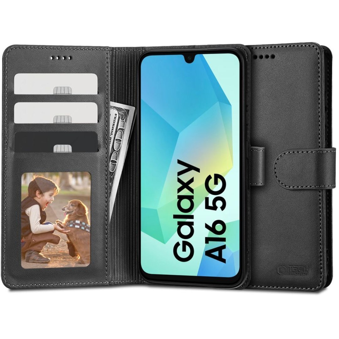 Etui pokrowiec na Samsung Galaxy A16 4G / 5G Wallet – czarne Etui pokrowiec na Samsung Galaxy A16 4G / 5G Wallet – czarne