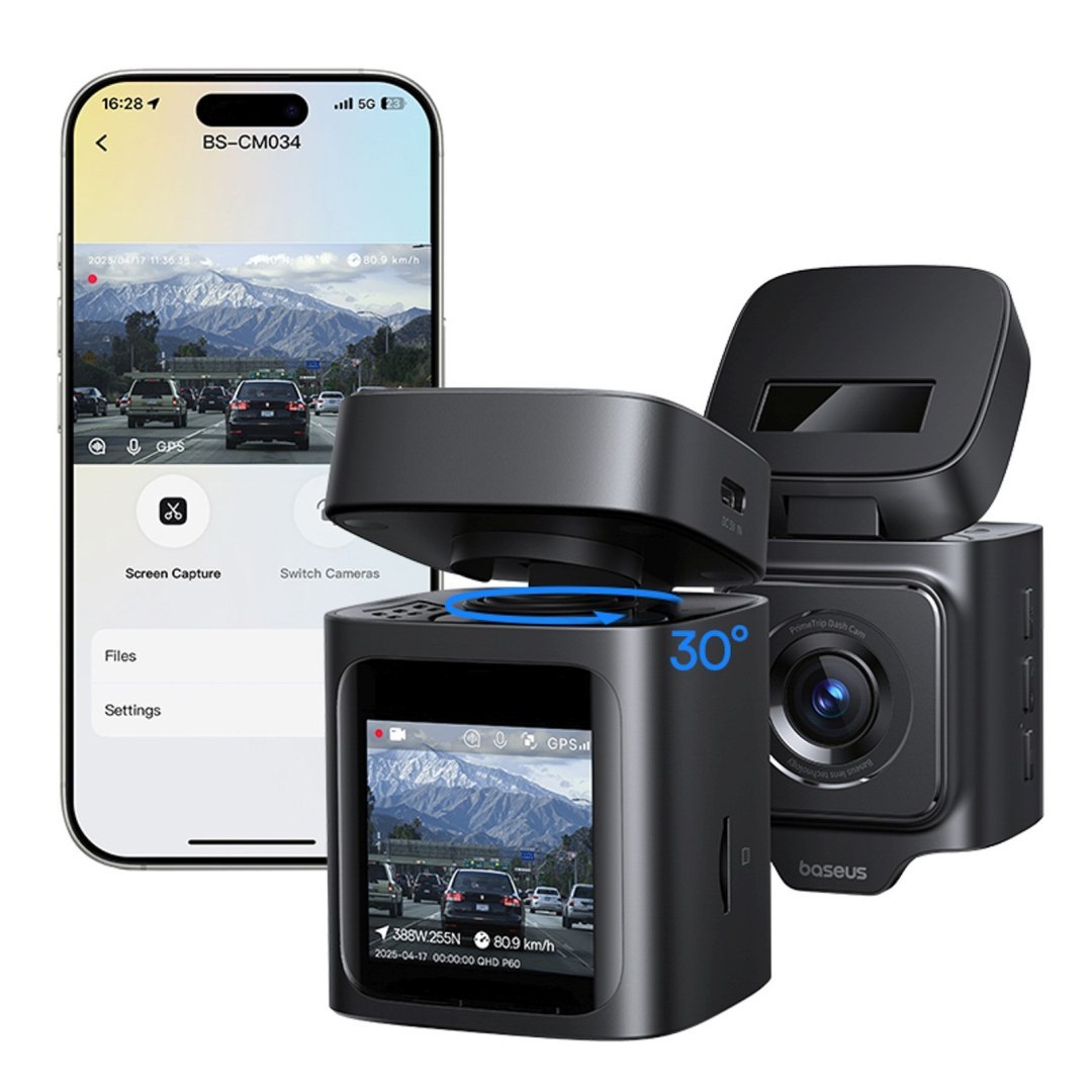 Wideorejestrator kamera samochodowa PrimeTrip VD1 Pro GPS 4K – czarny Wideorejestrator kamera samochodowa PrimeTrip VD1 Pro GPS 4K – czarny