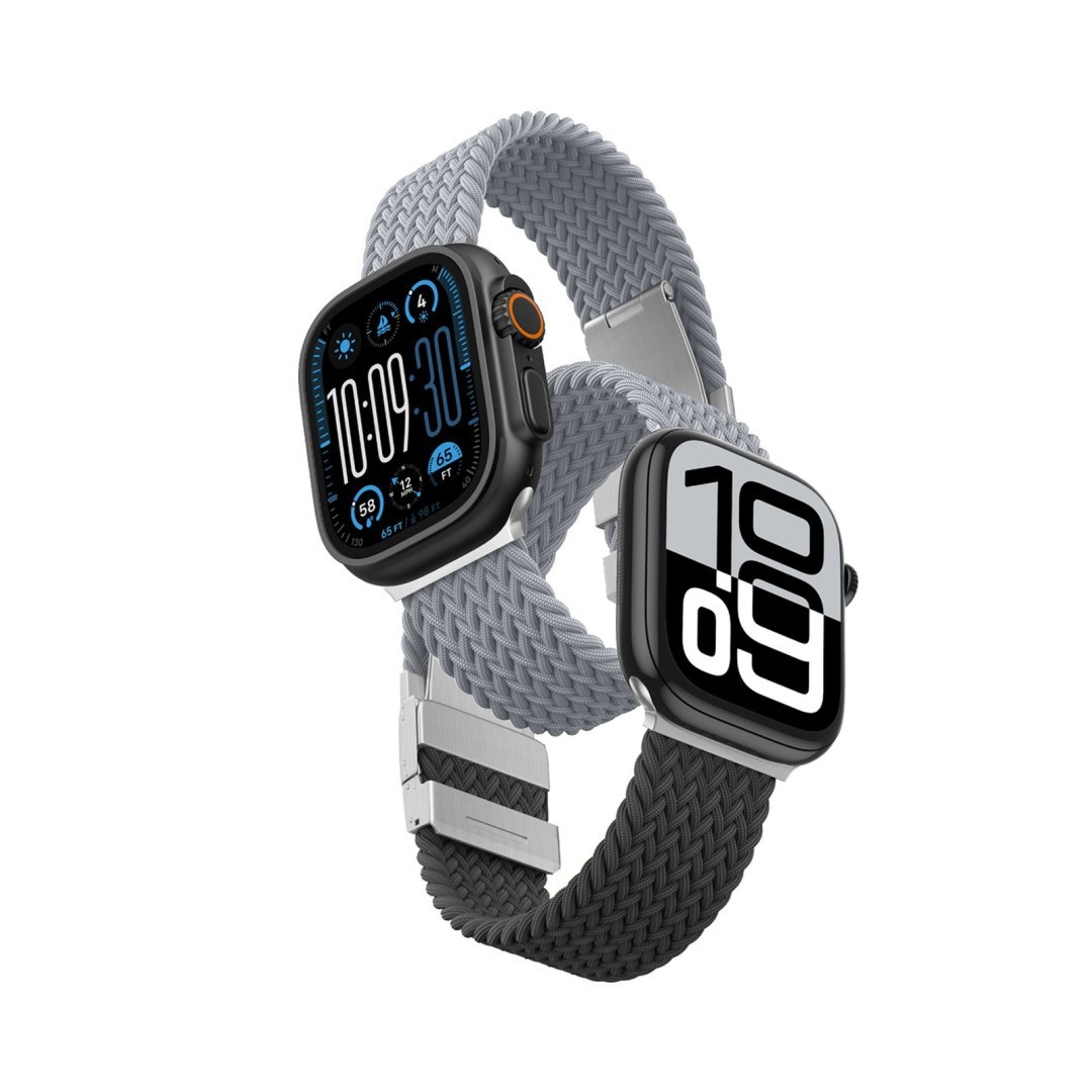 Zestaw 2 pasków do Apple Watch 45/46/49 mm Blend Band – szaro czarny / szary
