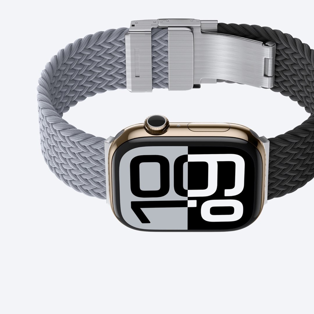 Zestaw 2 pasków do Apple Watch 45/46/49 mm Blend Band – szaro czarny / szary Zestaw 2 pasków do Apple Watch 45/46/49 mm Blend Band – szaro czarny / szary