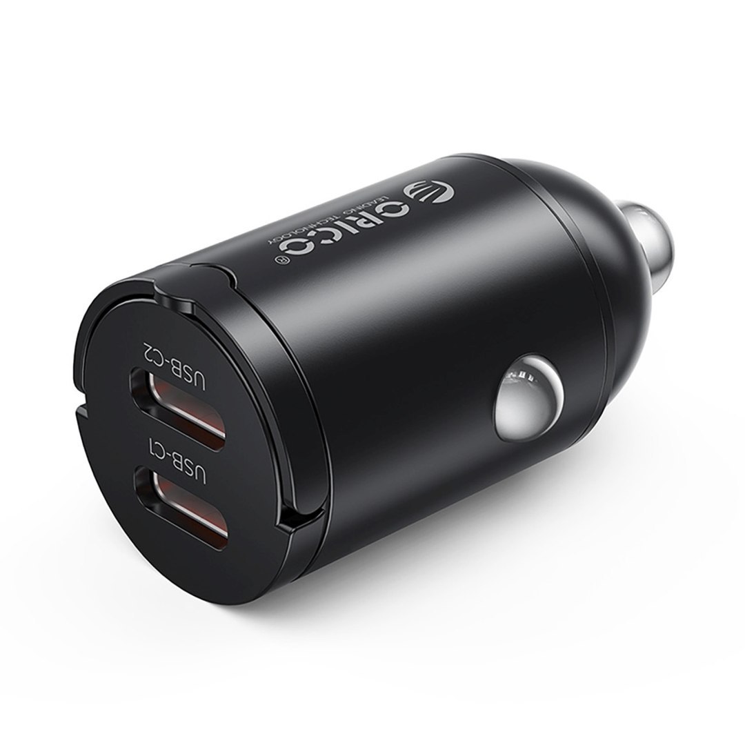 Ładowarka samochodowa USB-C 30W – czarna Ładowarka samochodowa USB-C 30W – czarna
