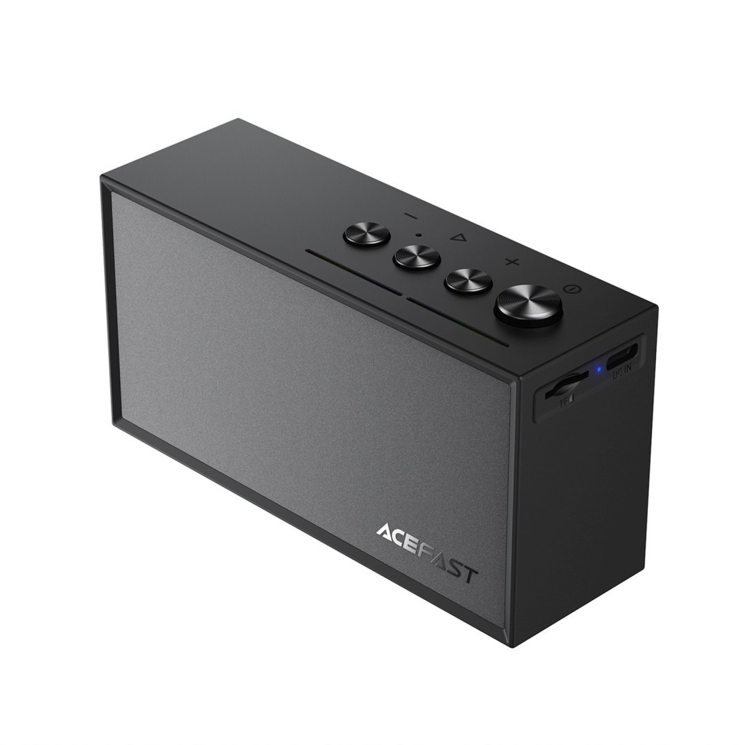 Głośnik bezprzewodowy z trybem stereo i ENC Bluetooth microSD TWS – czarny Głośnik bezprzewodowy z trybem stereo i ENC Bluetooth microSD TWS – czarny