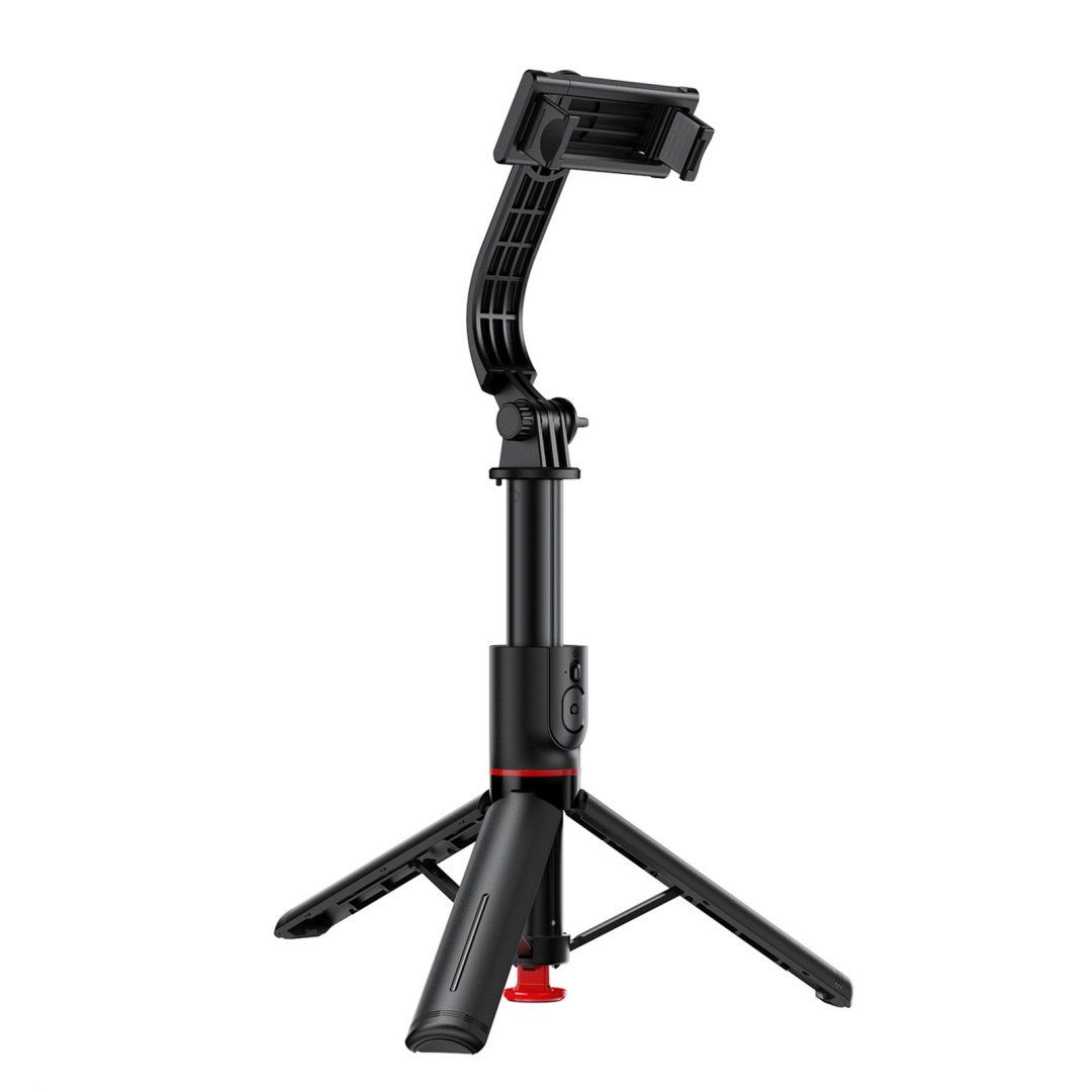 Selfie stick z automatycznym statywem i pilotem Bluetooth 1.05 m – czarny Selfie stick z automatycznym statywem i pilotem Bluetooth 1.05 m – czarny