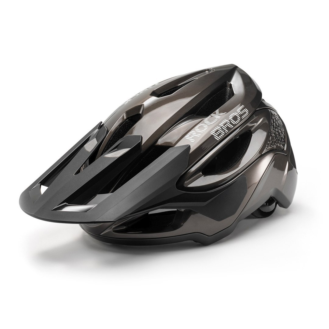 Kask na rower górski z regulowanym daszkiem zapięciem magnetycznym 58-62 cm – tytanowy Kask na rower górski z regulowanym daszkiem zapięciem magnetycznym 58-62 cm – tytanowy