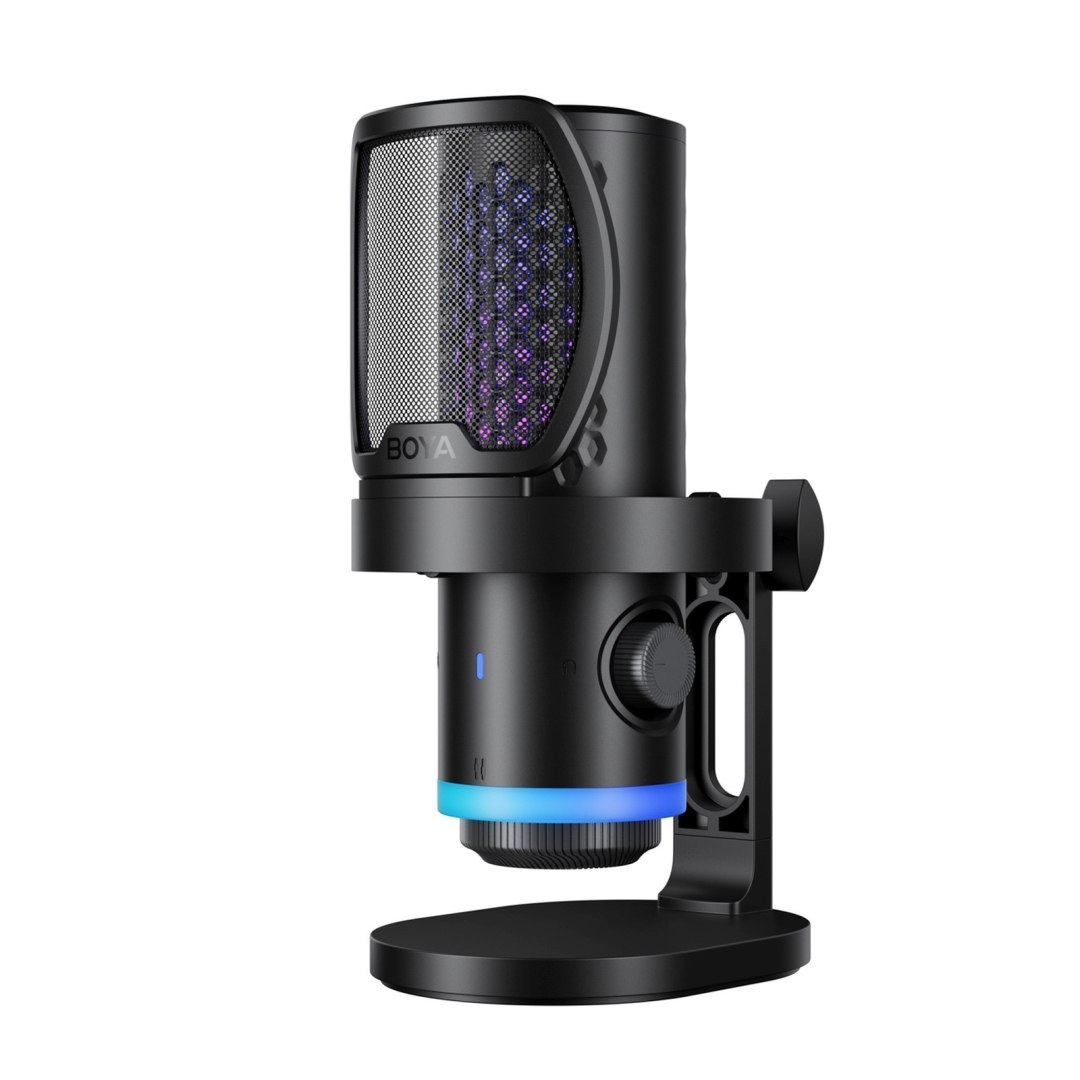 Mikrofon gamingowy przewodowy USB-C RGB ENC – czarny