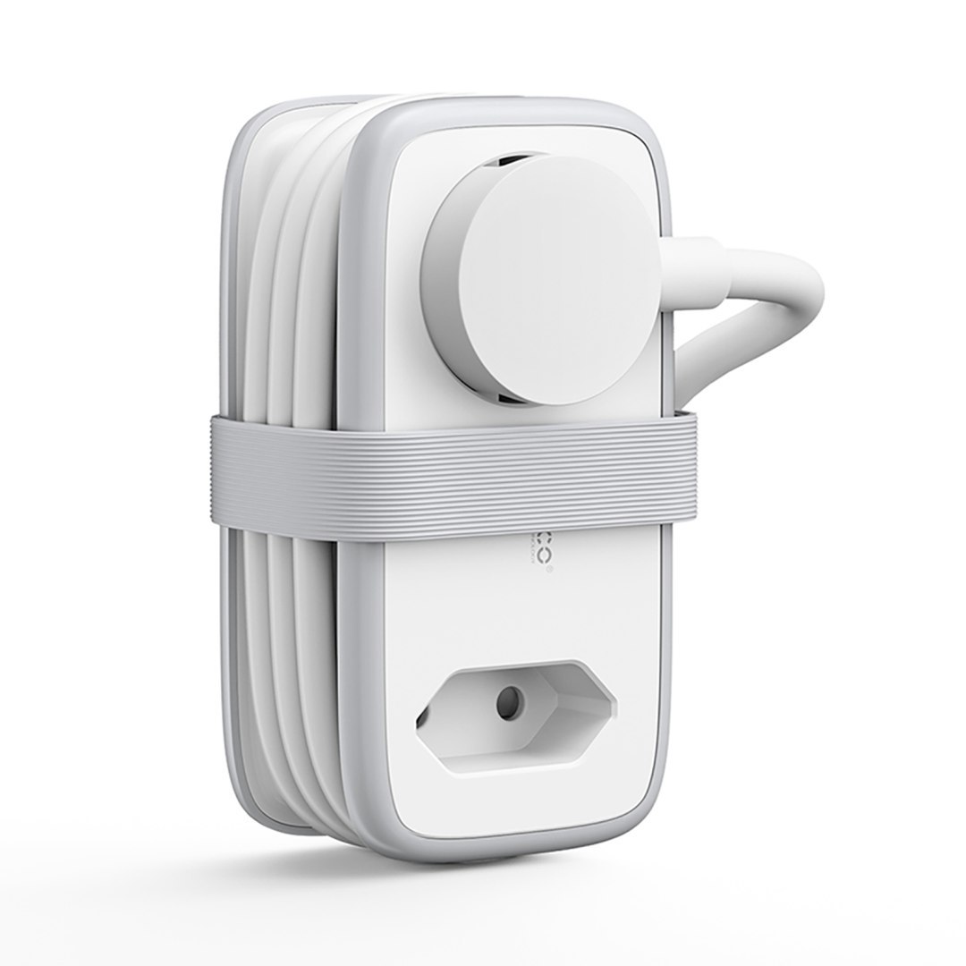 Listwa zasilająca 5w1 AC USB-A USB-C 15.5W – biała