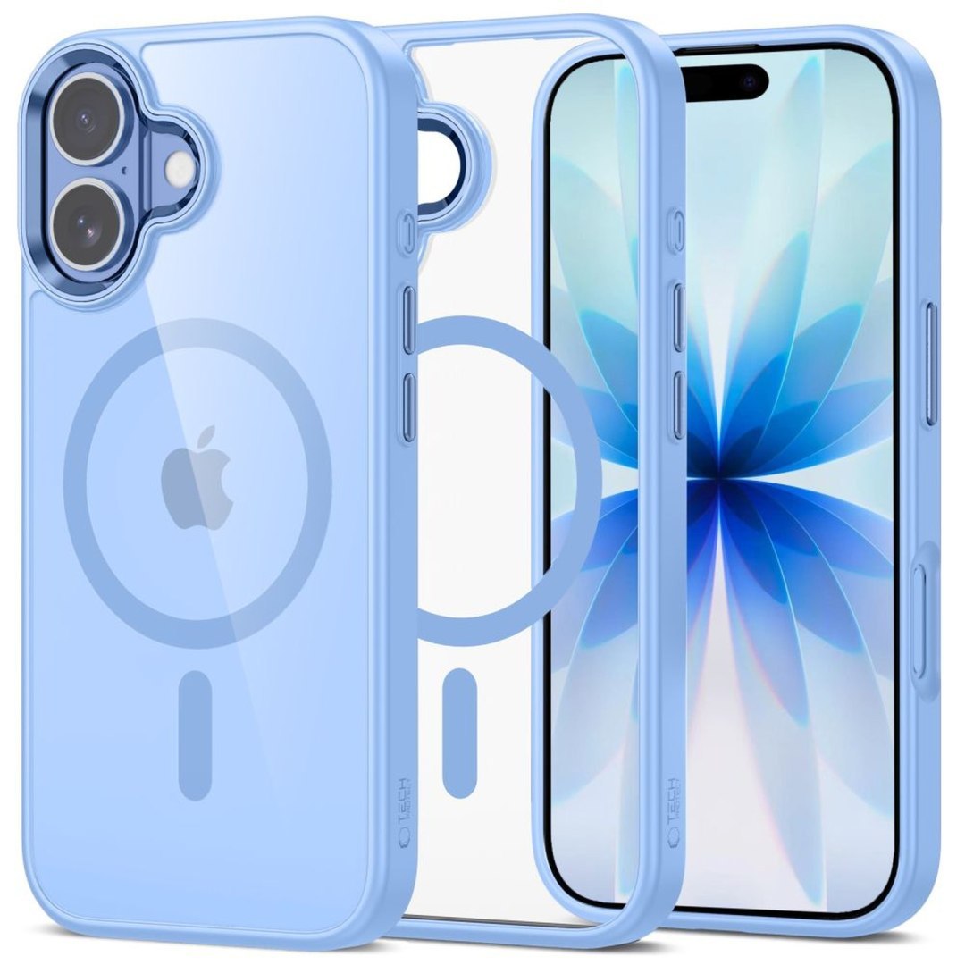 Etui pokrowiec na iPhone 17 MagMat MagSafe – przezroczysto niebieski