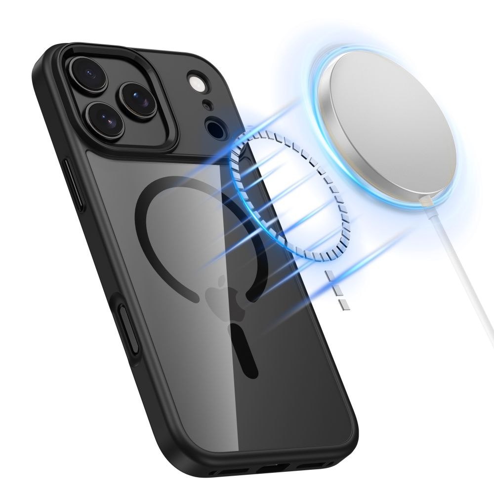 Etui case na iPhone 17 Pro Max MagMat MagSafe – przezroczysto-czarne Etui case na iPhone 17 Pro Max MagMat MagSafe – przezroczysto-czarne
