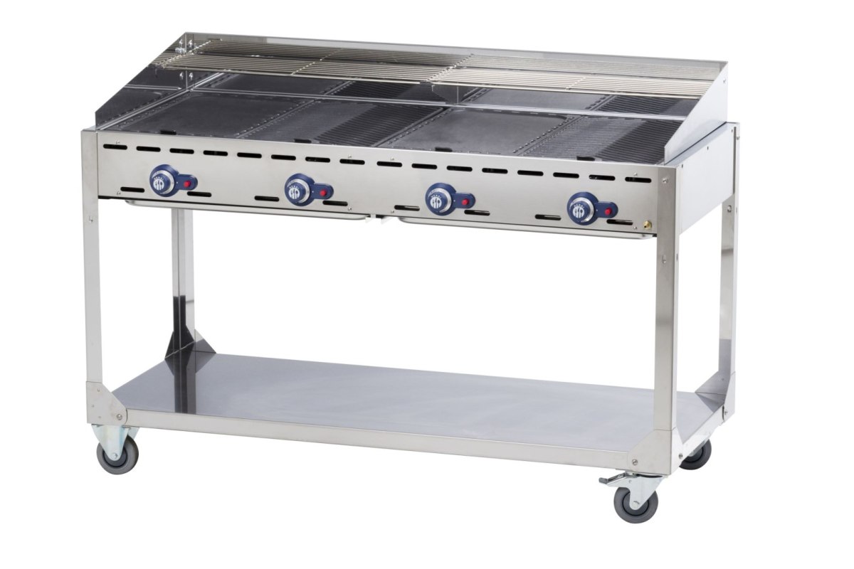 Grill gazowy „Green Fire” 4 palniki 22kW mobilny – Hendi 149614 Grill gazowy „Green Fire” 4 palniki 22kW mobilny – Hendi 149614