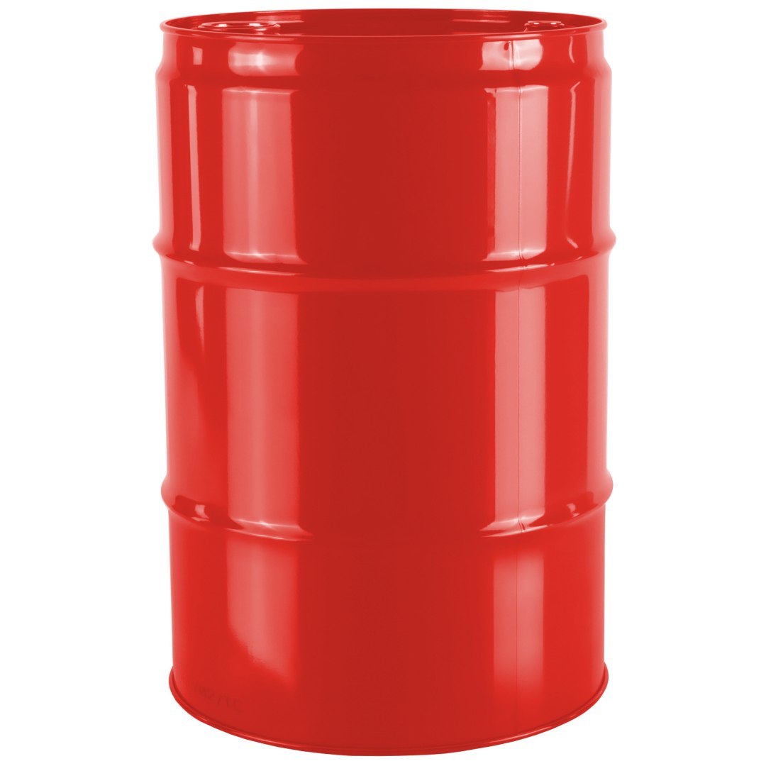 Beczka stalowa metalowa TH 60L korki 2 i 3/4 – CZERWONA