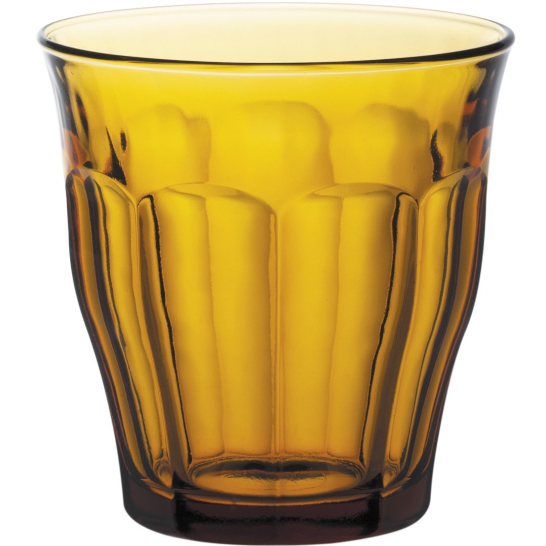 Szklanka Duralex PICARDIE AMBER 250 ml pomarańczowa – zestaw 6 szt.
