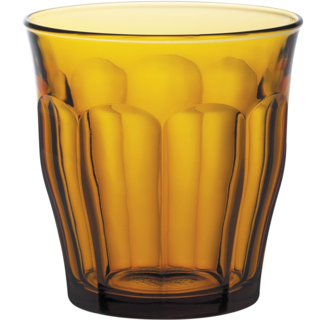 Szklanka Duralex PICARDIE AMBER 310 ml pomarańczowa – zestaw 6 szt.