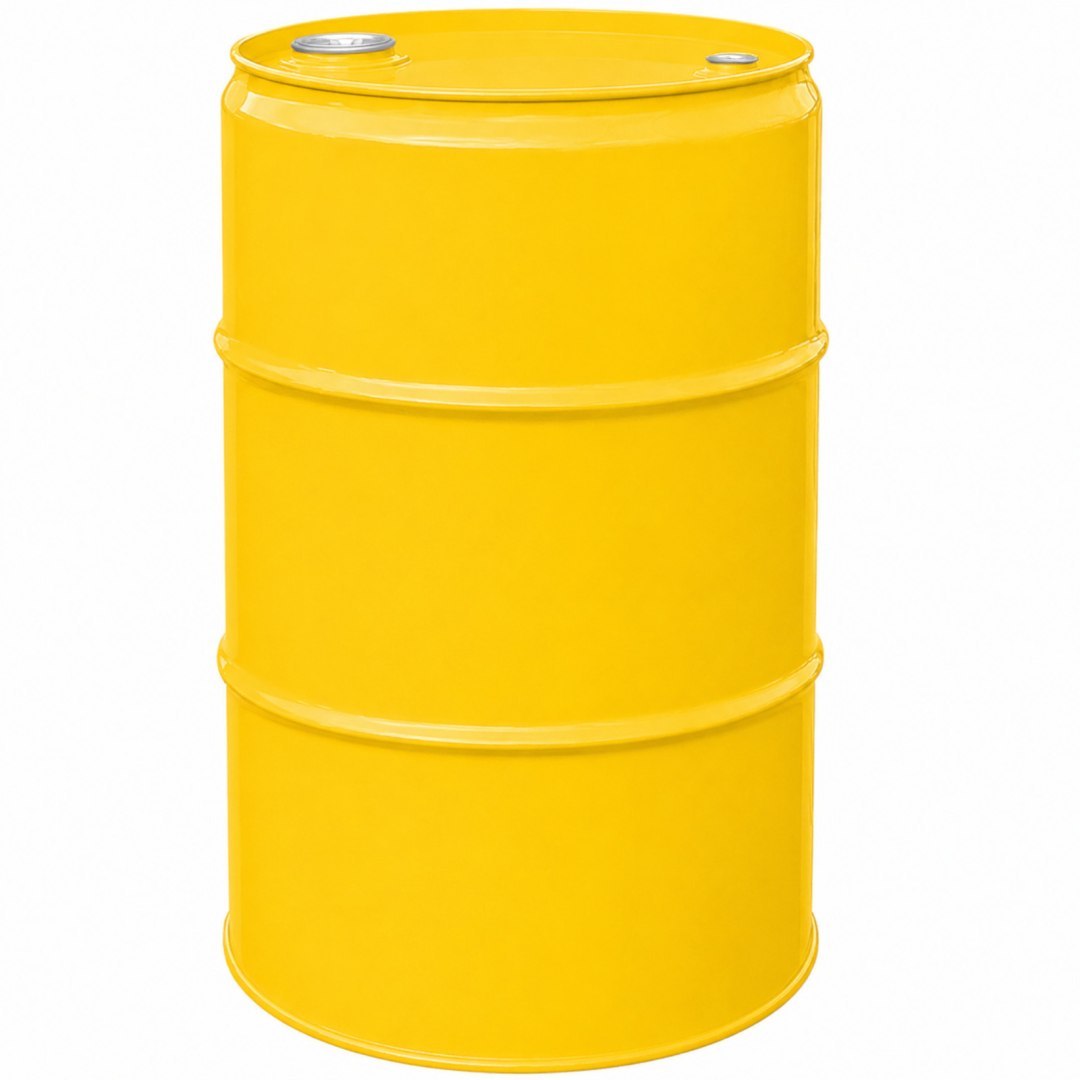 Beczka stalowa metalowa TH 60L korki 2 i 3/4 – ZÓŁTA