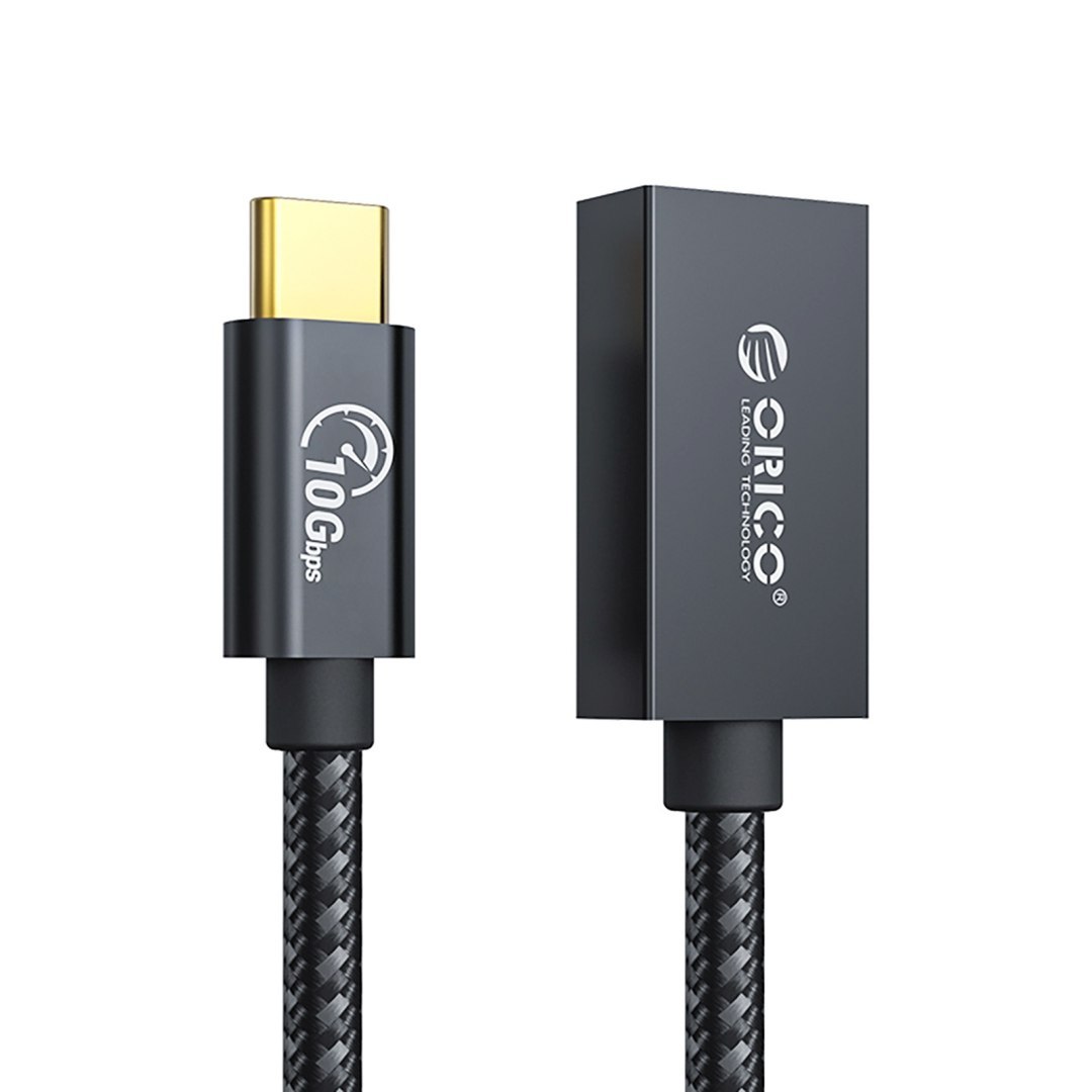 Adapter przejściówka USB-C – USB-A 3.1 Gen 2 10Gbps OTG 30cm – czarny Adapter przejściówka USB-C – USB-A 3.1 Gen 2 10Gbps OTG 30cm – czarny