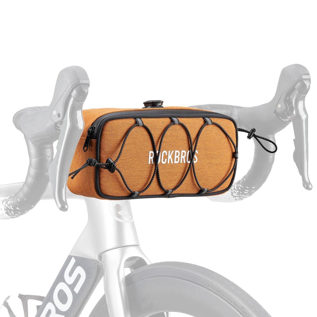 Torba sakwa rowerowa na kierownicę wodoodporna 1.9 l – pomarańczowa Torba sakwa rowerowa na kierownicę wodoodporna 1.9 l – pomarańczowa