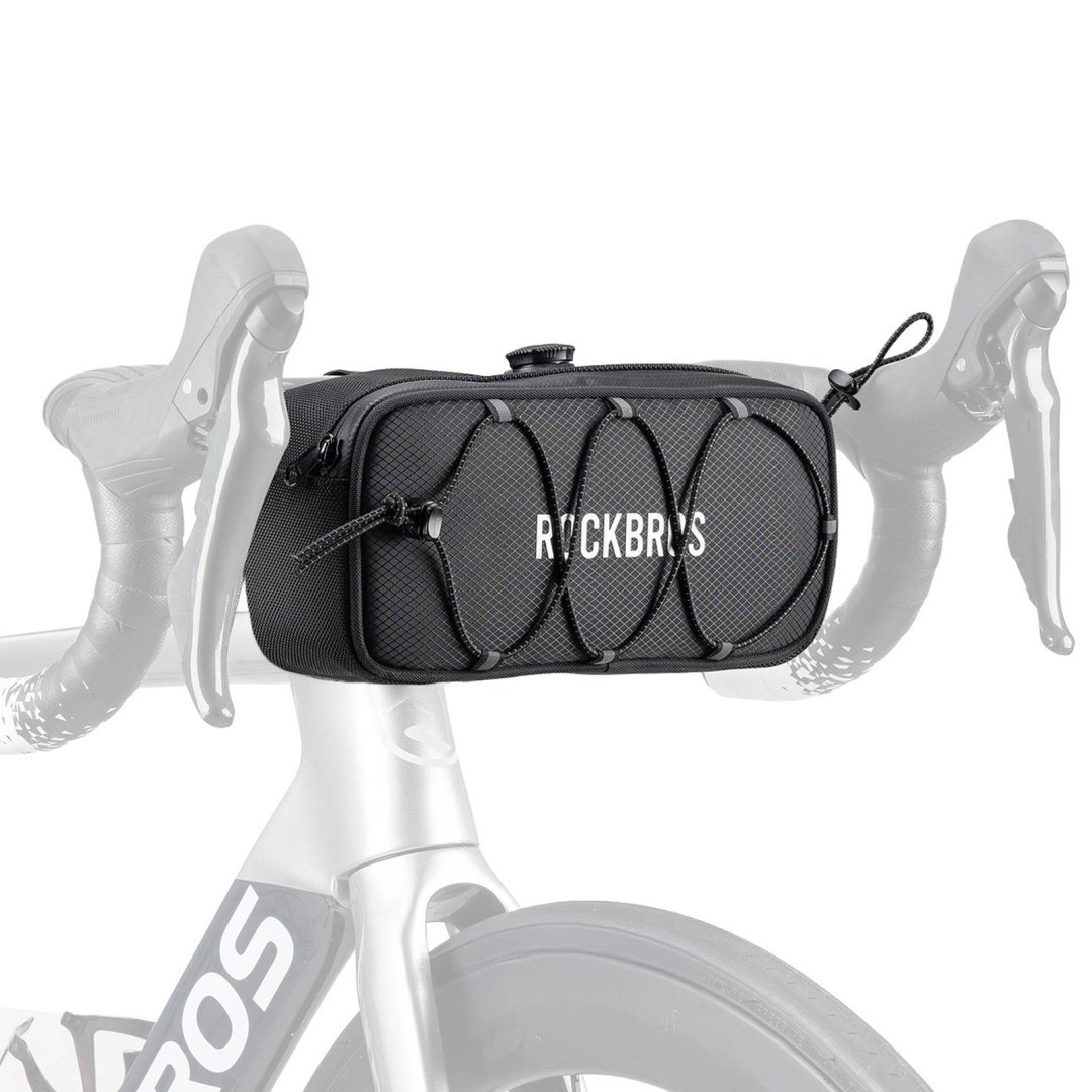 Torba sakwa rowerowa na kierownicę wodoodporna 1.9 l – czarna Torba sakwa rowerowa na kierownicę wodoodporna 1.9 l – czarna