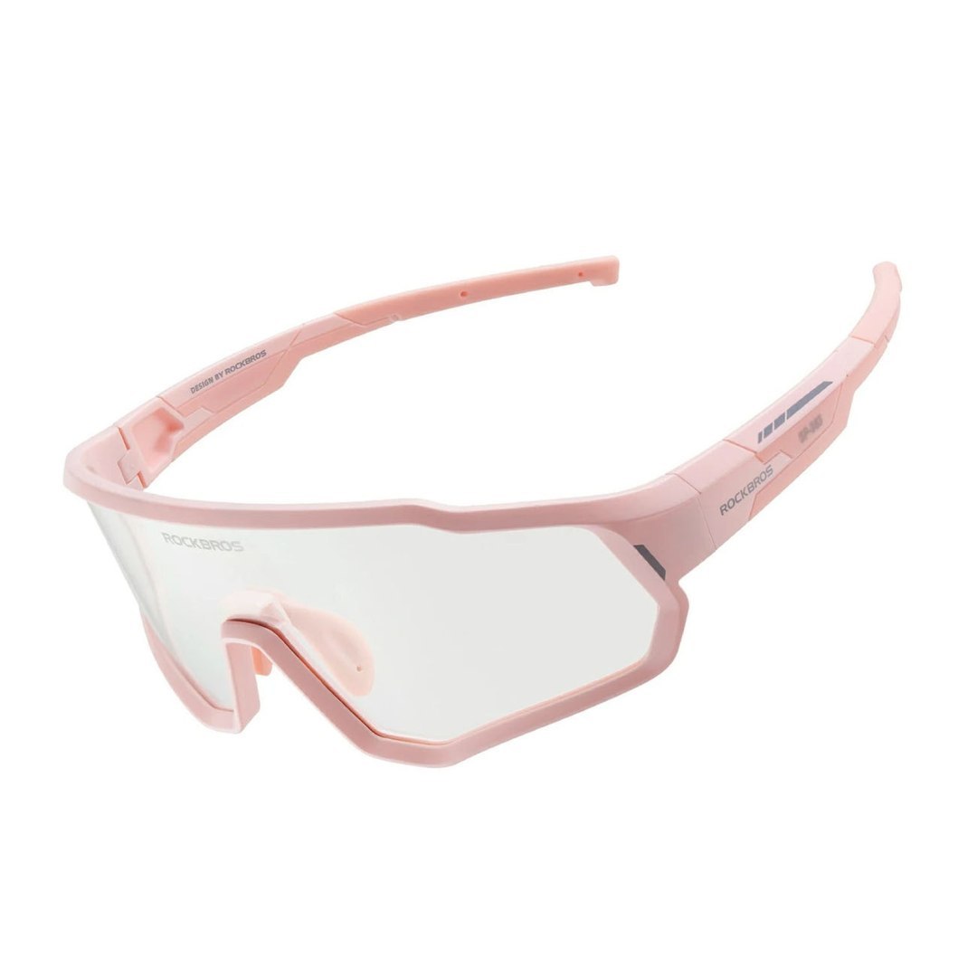 Okulary rowerowe fotochromowe z ochroną UV400 dla dzieci – różowe Okulary rowerowe fotochromowe z ochroną UV400 dla dzieci – różowe