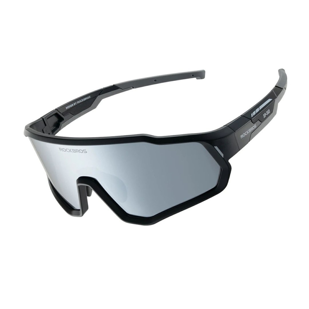 Okulary rowerowe polaryzowane lustrzane dla dzieci z ochroną UV400 – czarne Okulary rowerowe polaryzowane lustrzane dla dzieci z ochroną UV400 – czarne