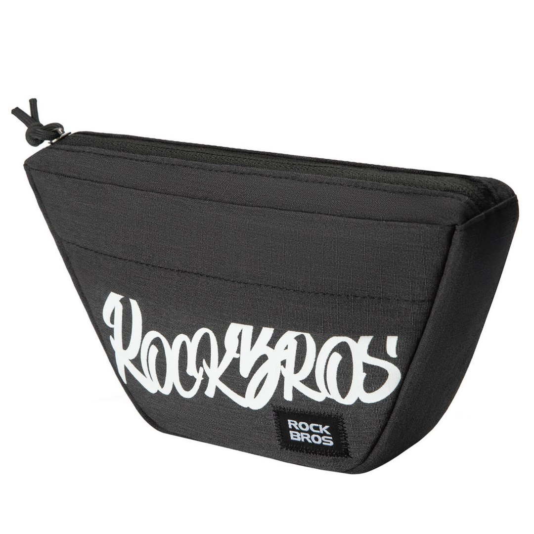 Torba rowerowa na kierownicę trapezoidalna 0.7 l – czarna