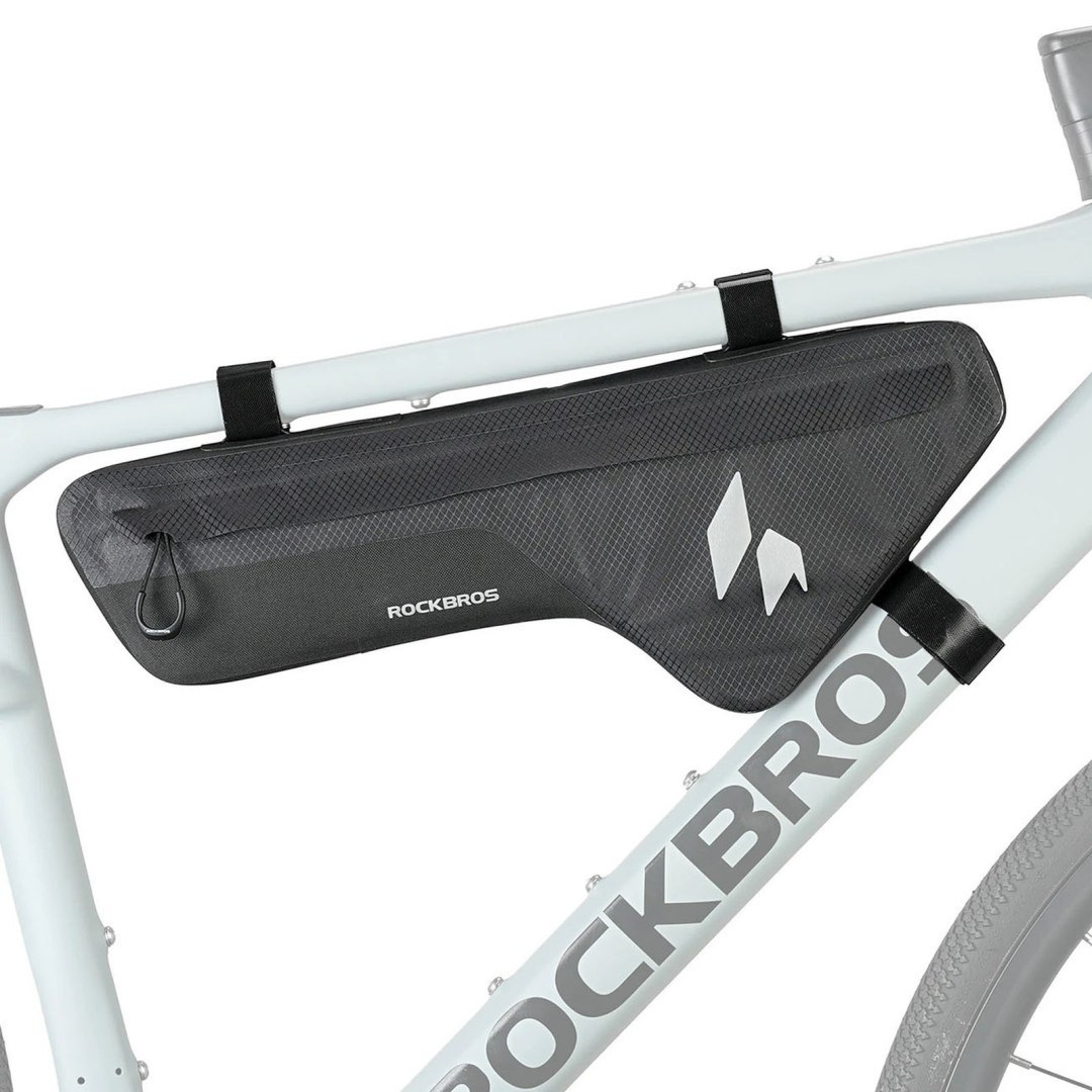 Torba rowerowa pod ramę wodoodporna 1.9 l – czarna
