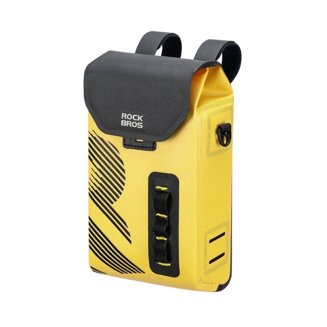 Torba rowerowa na kierownicę wodoodporna 1.3 l – żółta