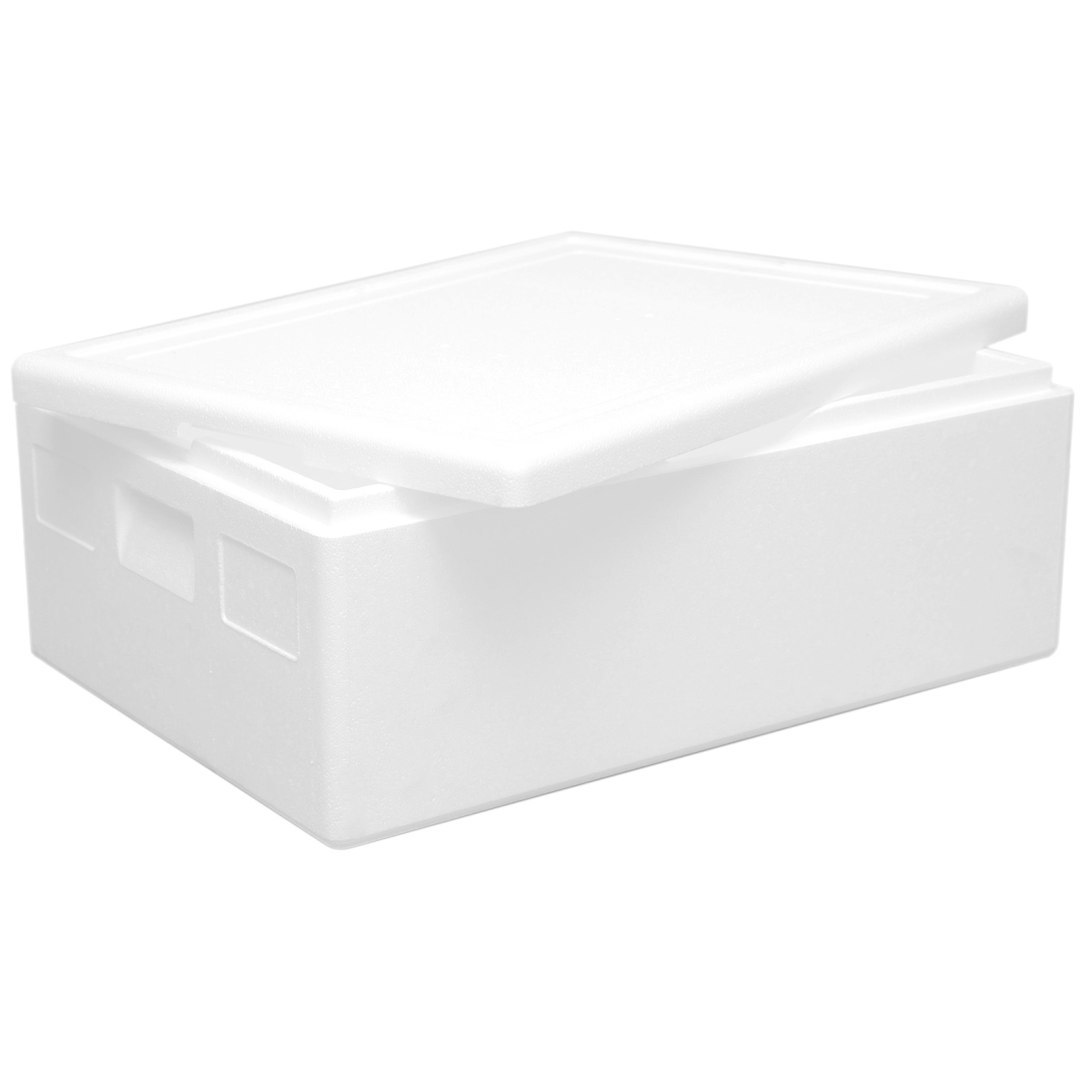 Termobox pudełko termiczne styropianowe z pokrywką atest PZH 685x485x265mm 53L Termobox pudełko termiczne styropianowe z pokrywką atest PZH 685x485x265mm 53L