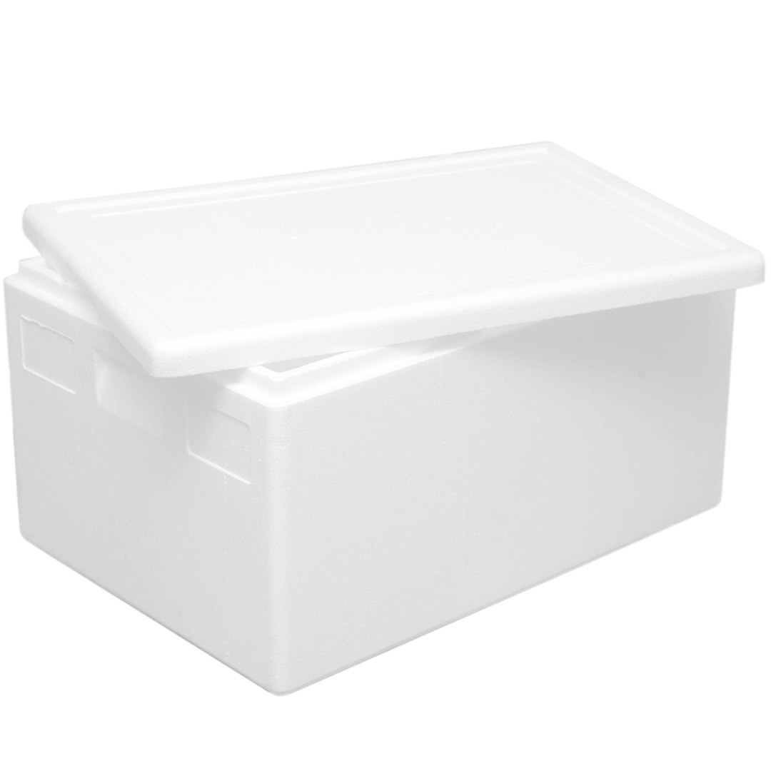 Termobox pudełko termiczne styropianowe z pokrywką atest PZH 685x485x365mm 80L Termobox pudełko termiczne styropianowe z pokrywką atest PZH 685x485x365mm 80L