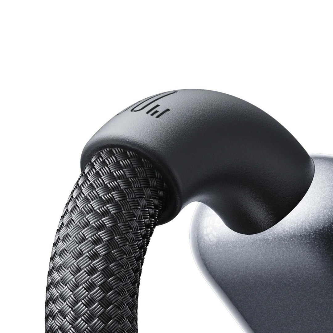 Kabel przewód w oplocie USB-C 100W 1.2m – czarny Kabel przewód w oplocie USB-C 100W 1.2m – czarny