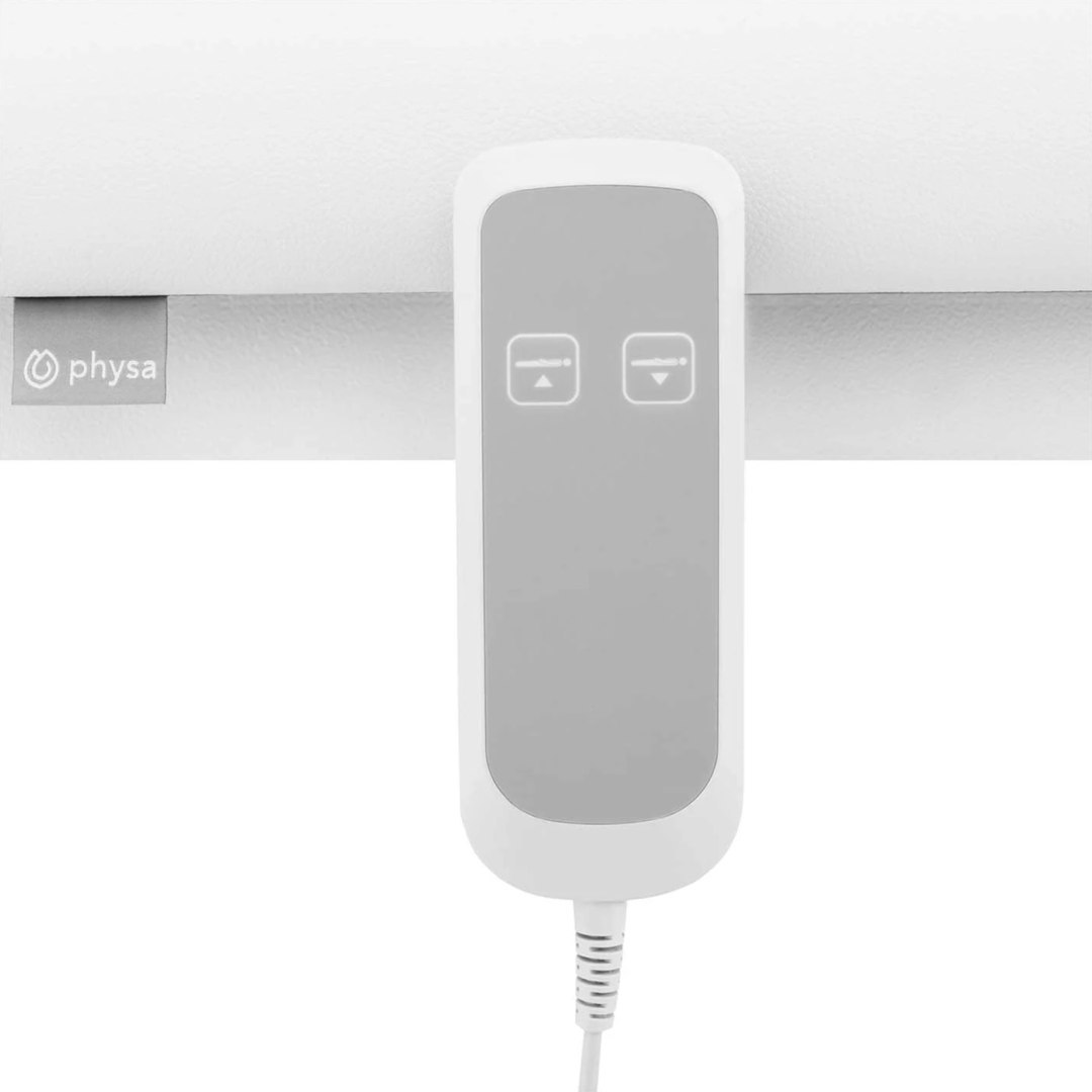 Łóżko stół kosmetyczny do masażu elektryczny 1 silnik 200 kg LILLE – biały