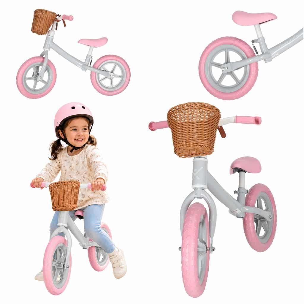 Rowerek biegowy Trike Fix Balance z koszykiem różowy Rowerek biegowy Trike Fix Balance z koszykiem różowy
