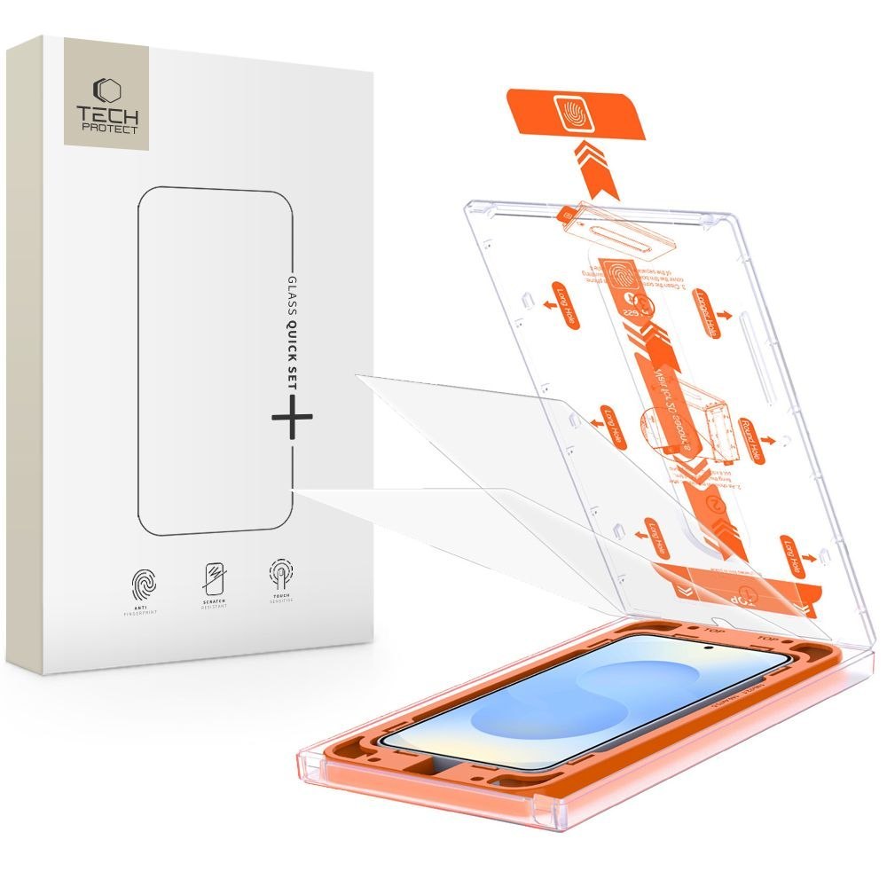Szkło hartowane na Samsung Galaxy S25+ Quick Set+ – przezroczyste