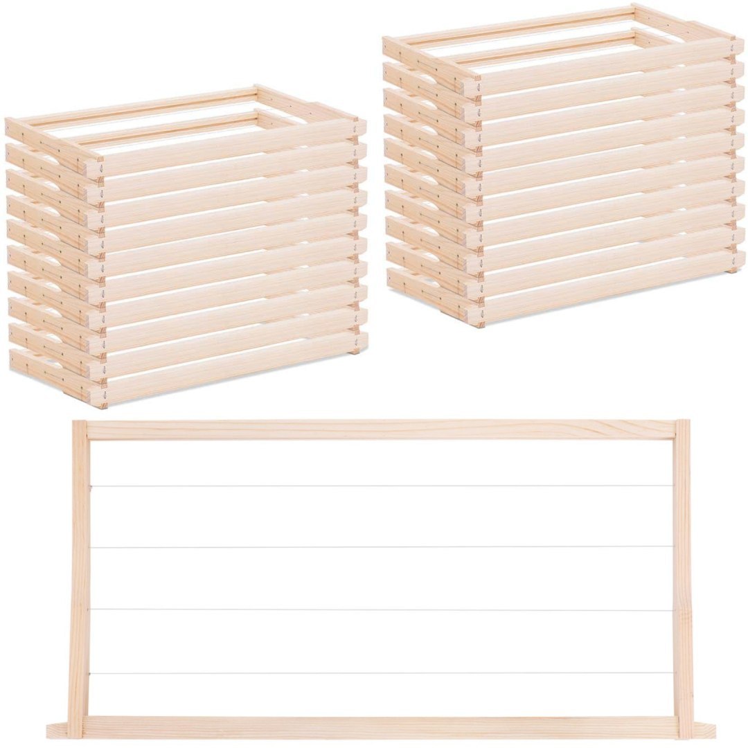 Ramka do ula Langstroth pasieczna sosnowa odrutowana 232 mm – 20 sztuk Ramka do ula Langstroth pasieczna sosnowa odrutowana 232 mm – 20 sztuk