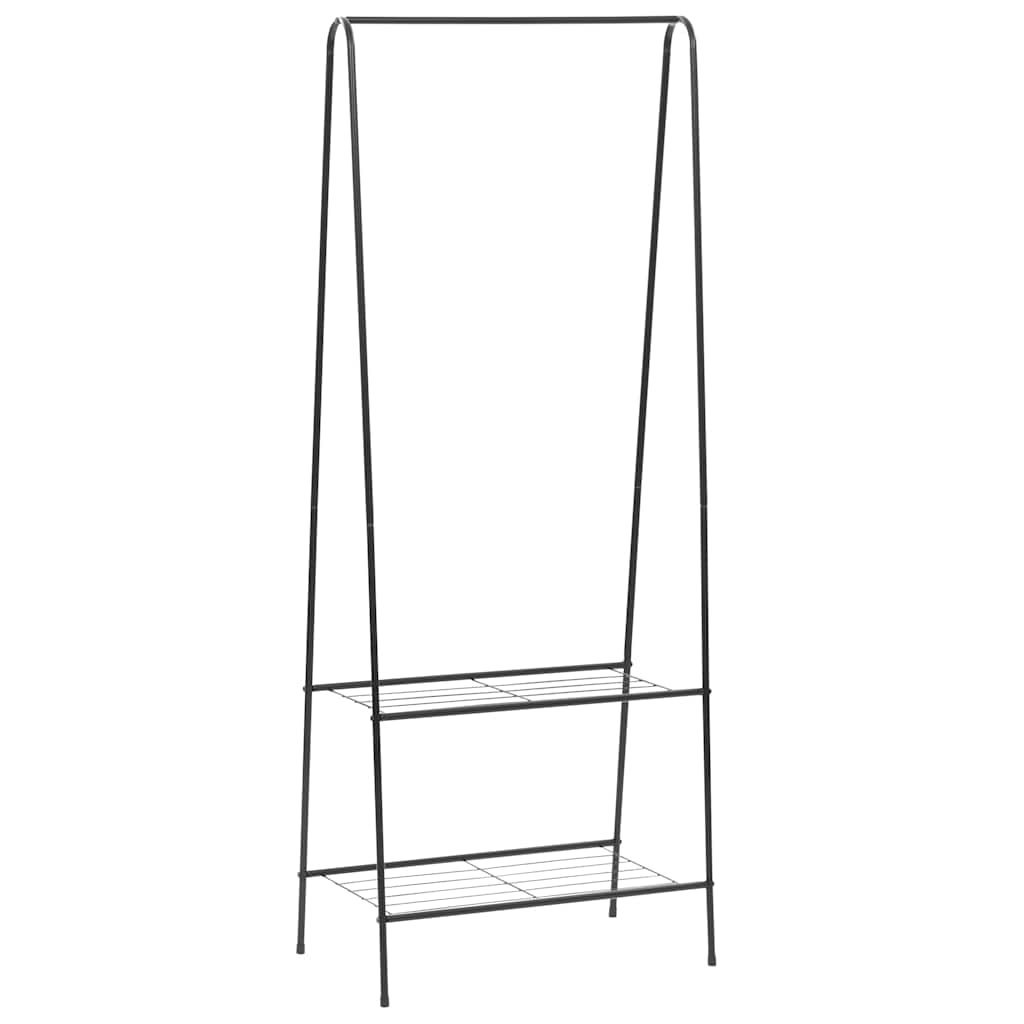 Stojak na ubrania czarny 59 x 35 x 150 cm Stojak na ubrania czarny 59 x 35 x 150 cm