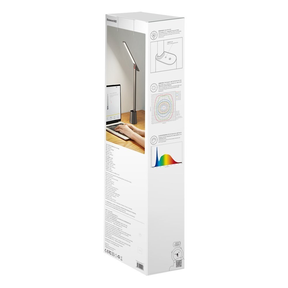 Biurkowa nocna lampka LED Smart Eye bezprzewodowa 2200mAh – szary