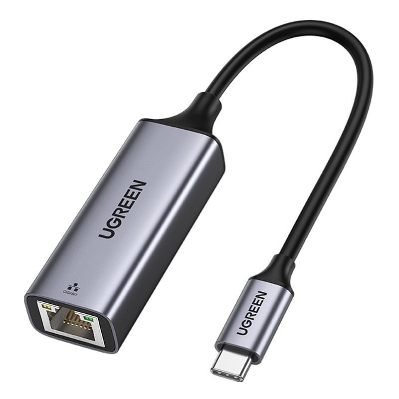 Zewnętrzna karta sieciowa LAN RJ45 – USB-C 1 Gigabit Ethernet – szary